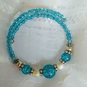 Handmade memory wire bracelet